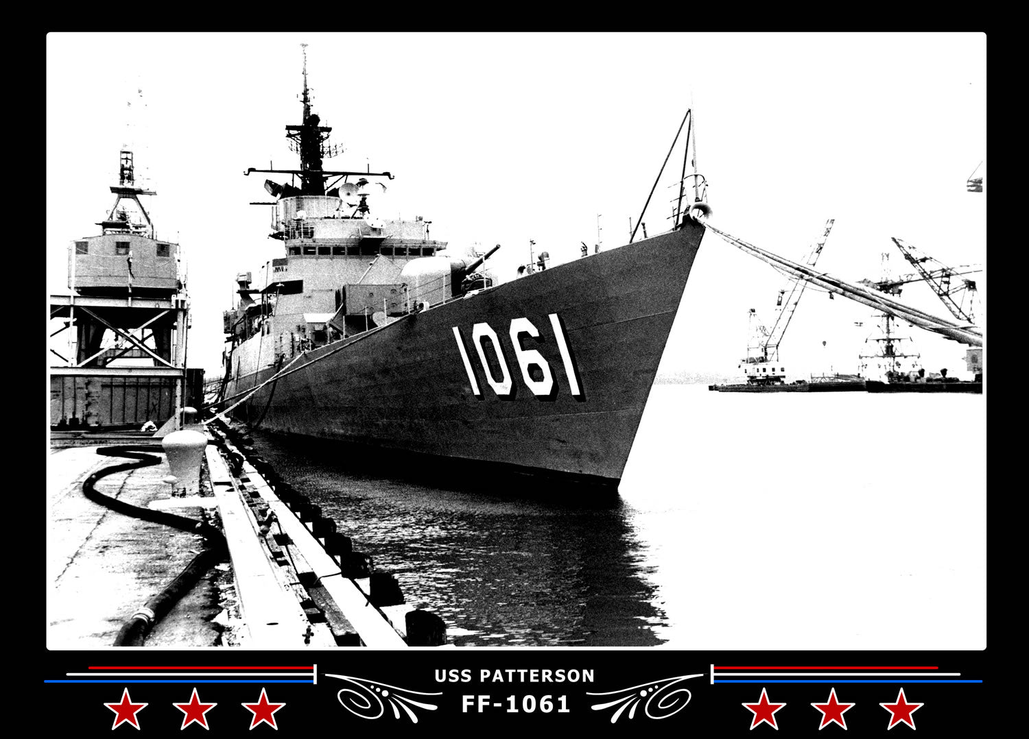 USS Patterson FF-1061 Art Print – Navy Emporium