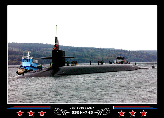USS Louisiana SSBN-743 US Navy Submarine Shirt