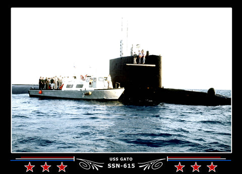 USS Gato SSN-615 Canvas Photo Print