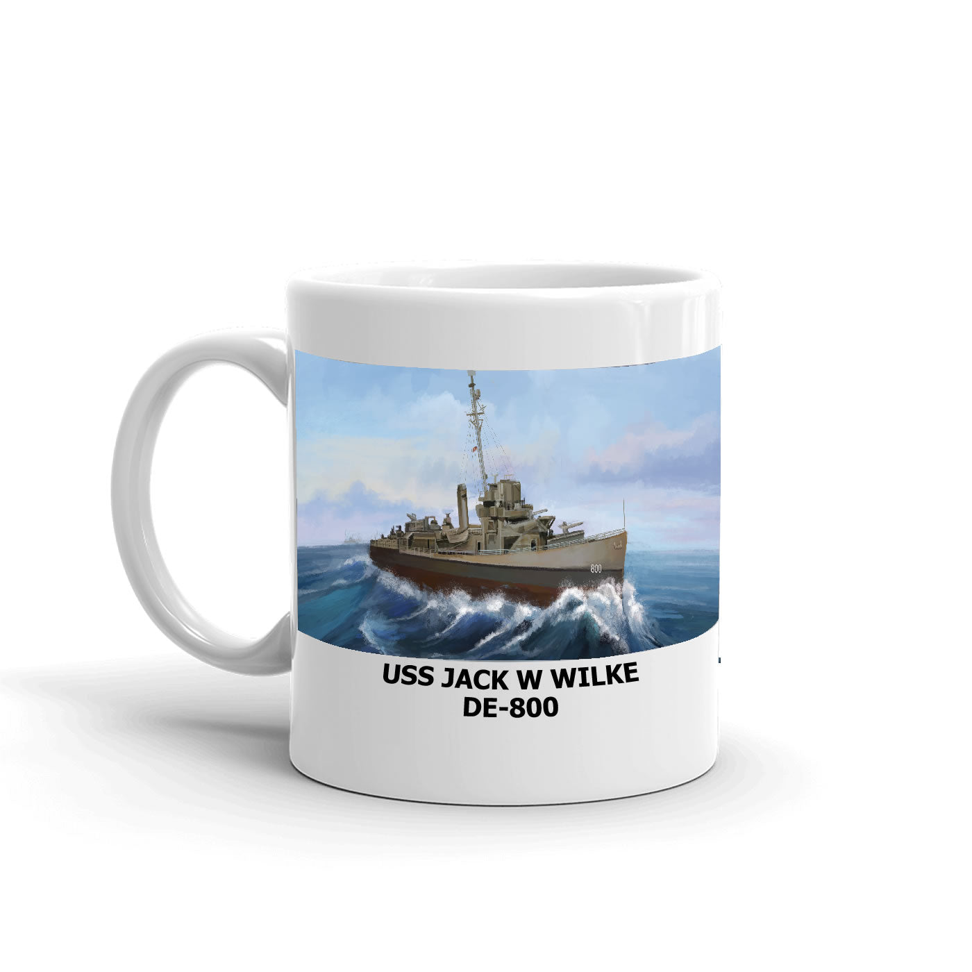 USS Jack W Wilke DE-800 Coffee Mug