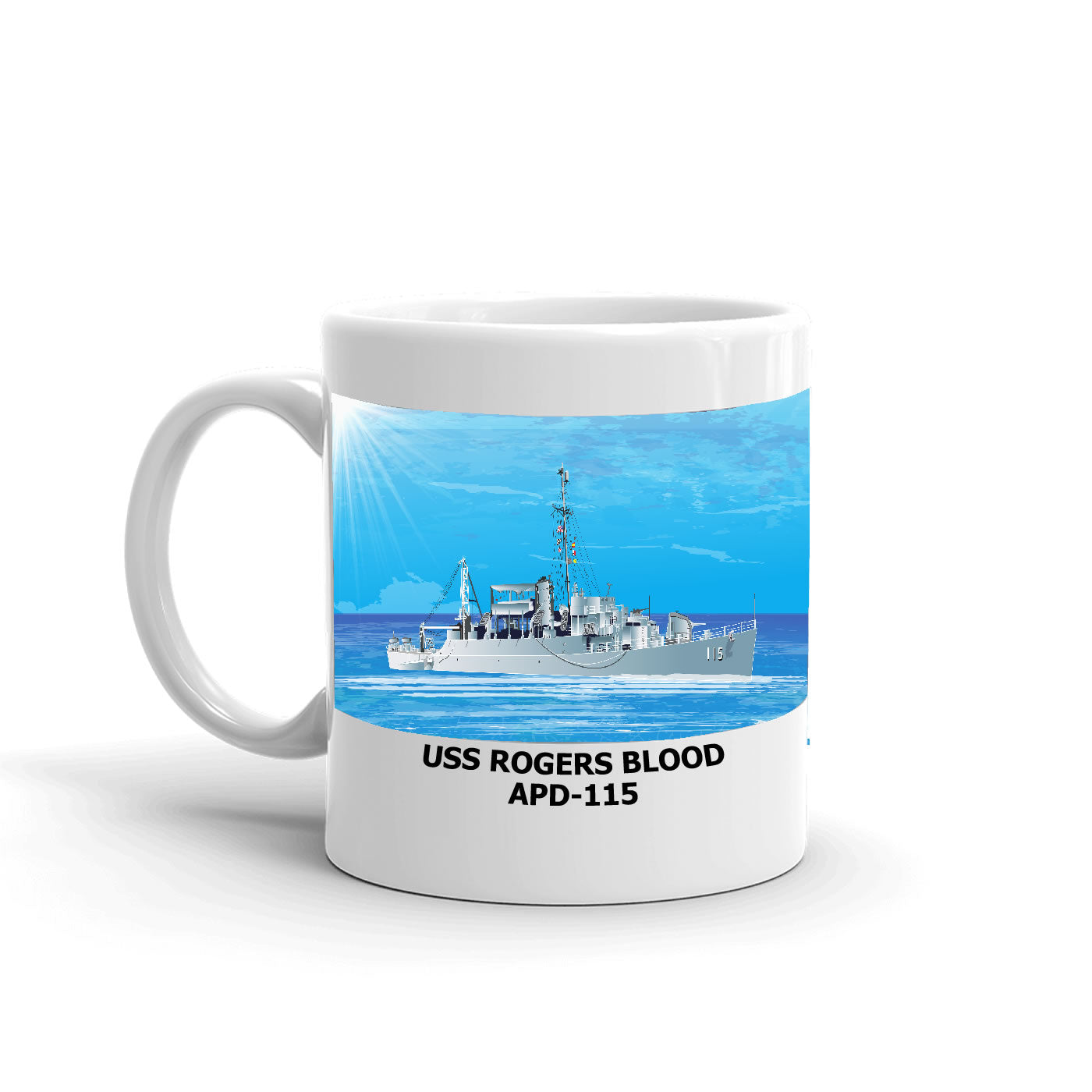 USS Rogers Blood APD-115 Coffee Mug
