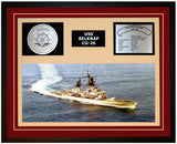USS Belknap Navy Ship Framed Display