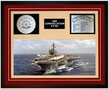 USS Constellation Framed Display