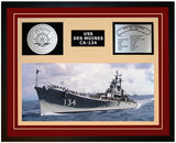 USS Des Moines Framed Display