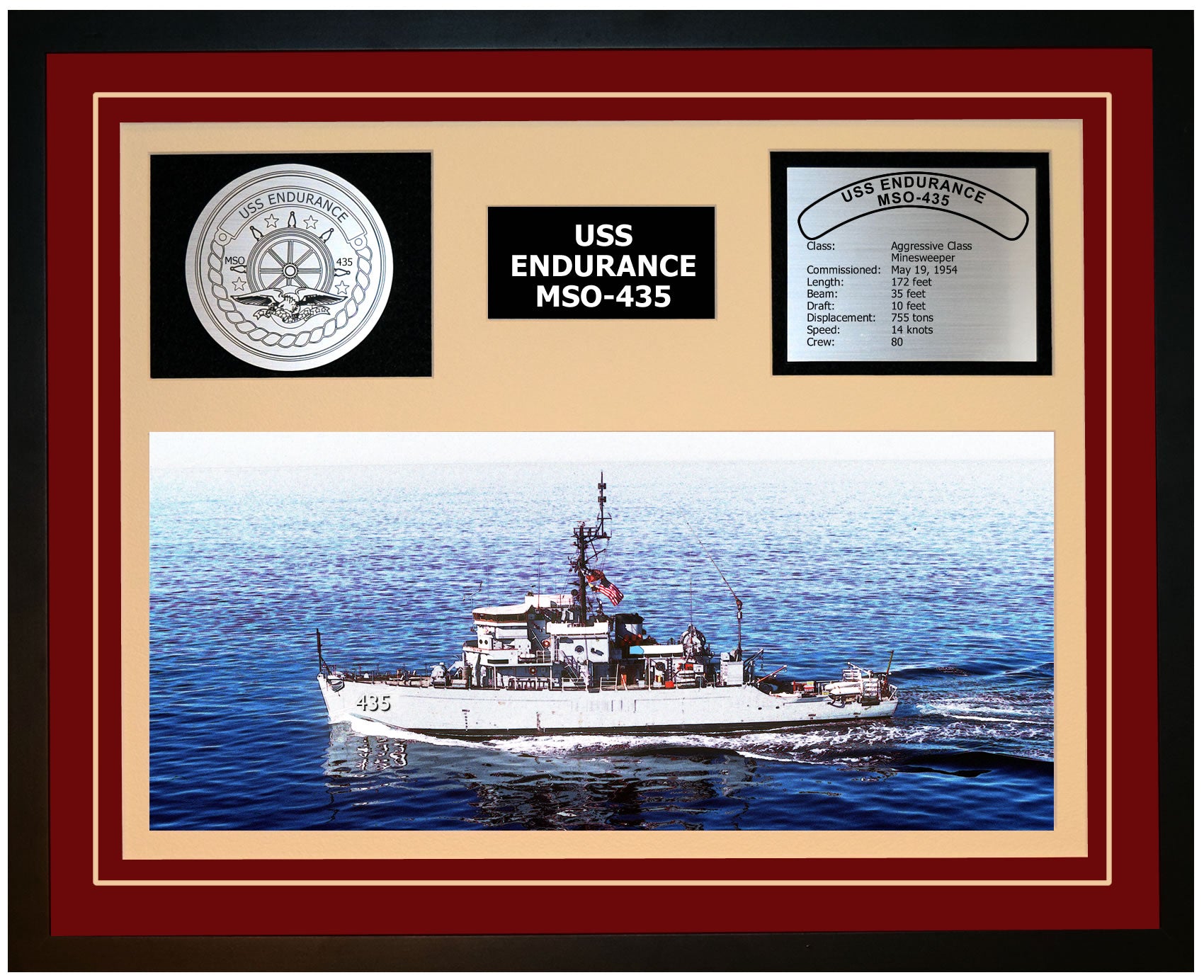 USS ENDURANCE MSO-435 Navy Ship – Navy