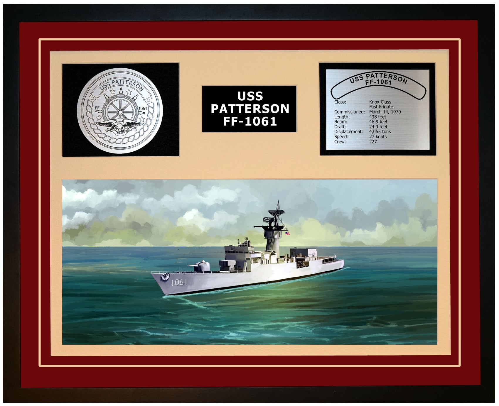 USS Patterson FF-1061 Art Print – Navy Emporium