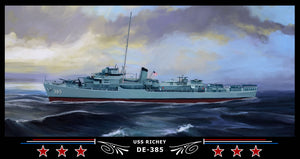 USS Richey DE-385 Art Print