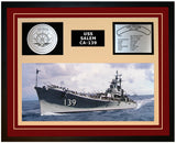 USS Salem Navy Ship Framed Display