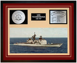 USS Ticonderoga Navy Ship Framed Display