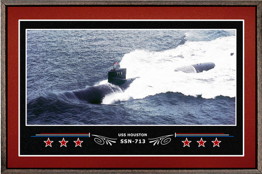 USS Houston SSN-713 Navy Floating Frame Photo – Navy Emporium