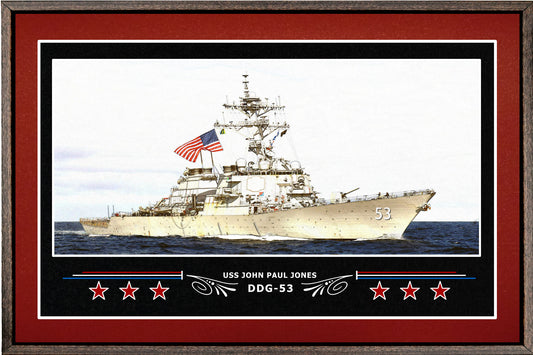 USS John Paul Jones DDG-32 Custom Personalized 8.5 X 11 Print of