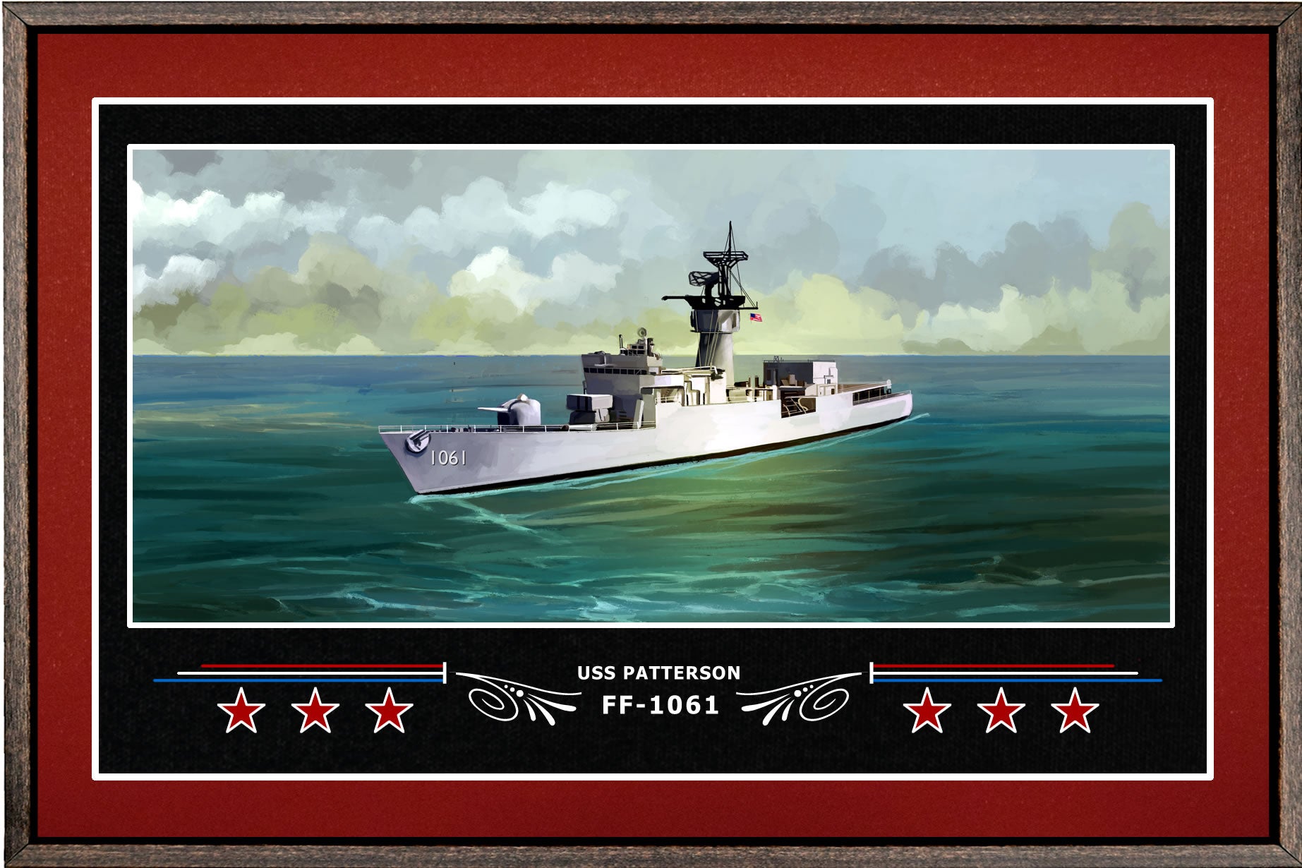 USS Patterson FF-1061 Art Print – Navy Emporium