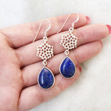 Lapis Lazuli Silver Earring