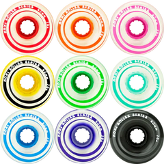 Moxi Roller Skates Gummy wheels in 9 colours.