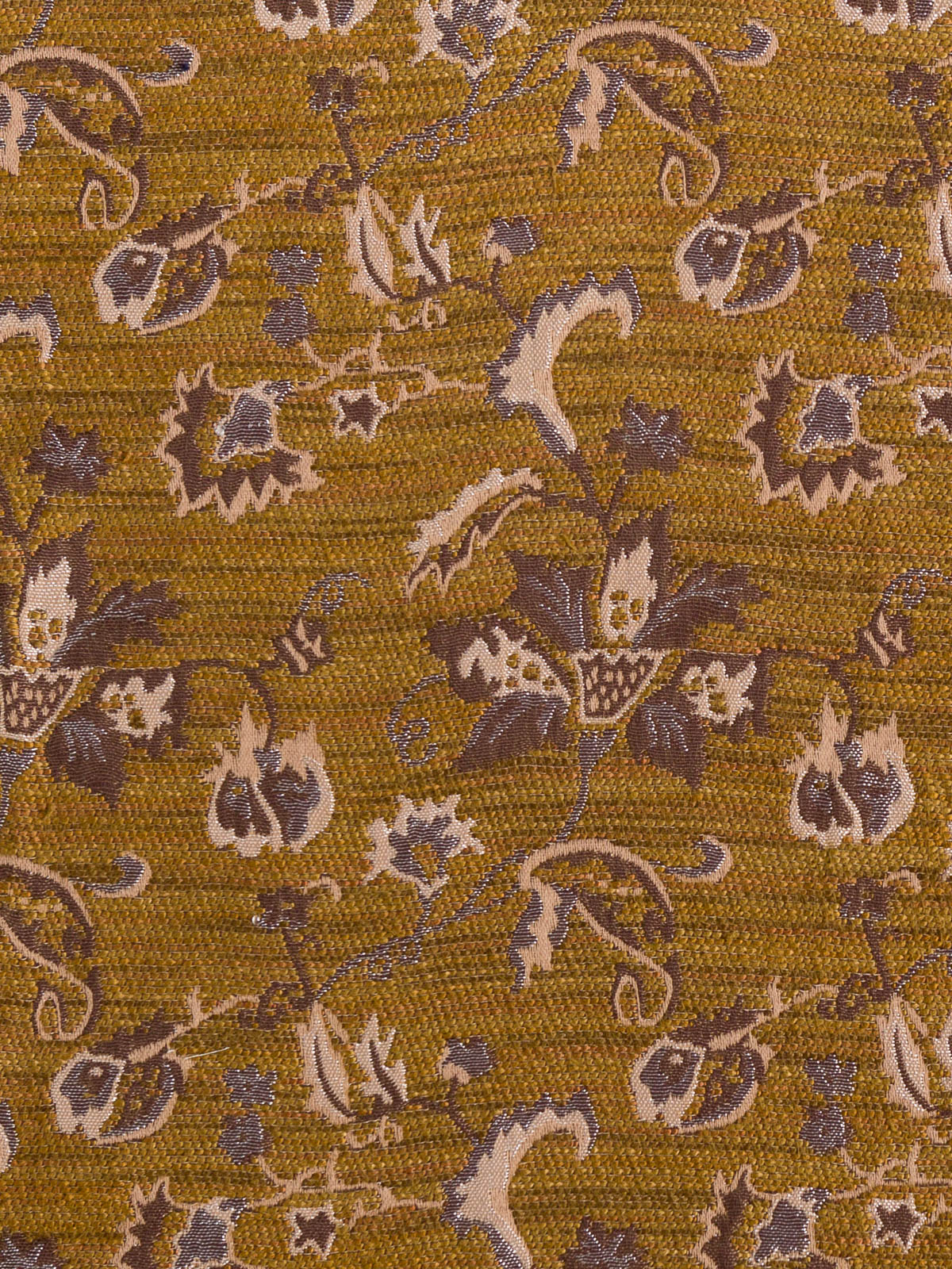 Warm Spice Jacobean Floral Jacquard Fabworks Online