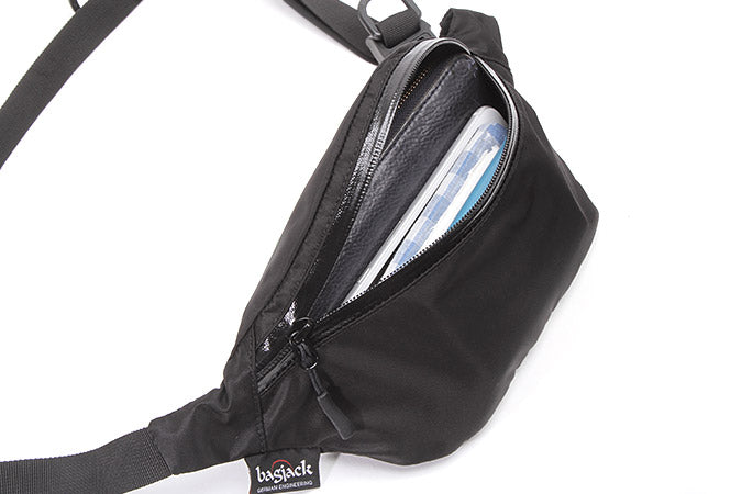 Main compartment and pocket with waterproof zipper