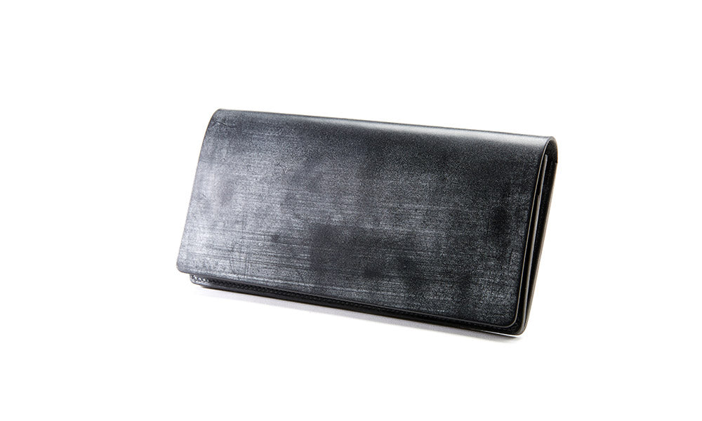 British bridle leather long wallet packed with dignity and craftsmanship