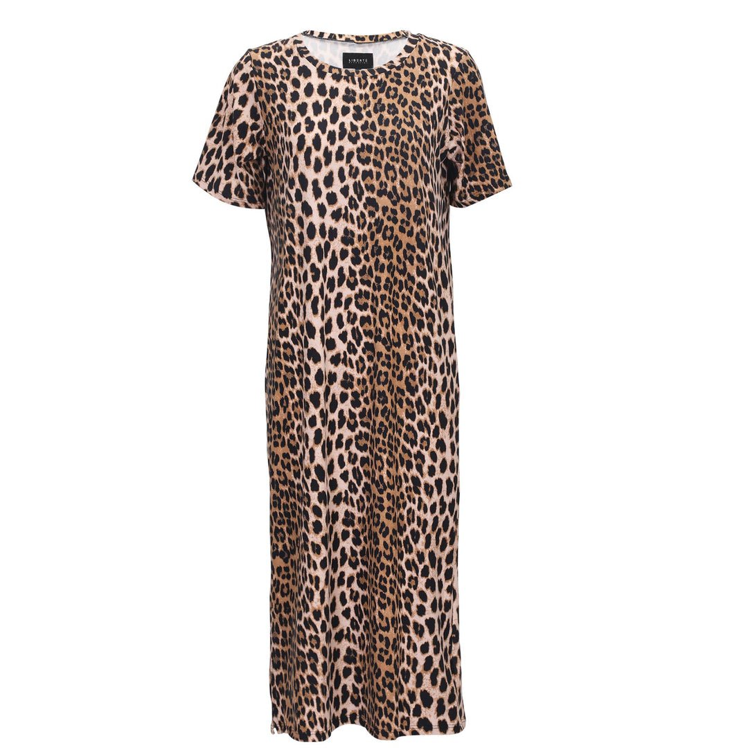 Billede af Alma Tshirt Dress Lux Leo "PREORDER" L/XL