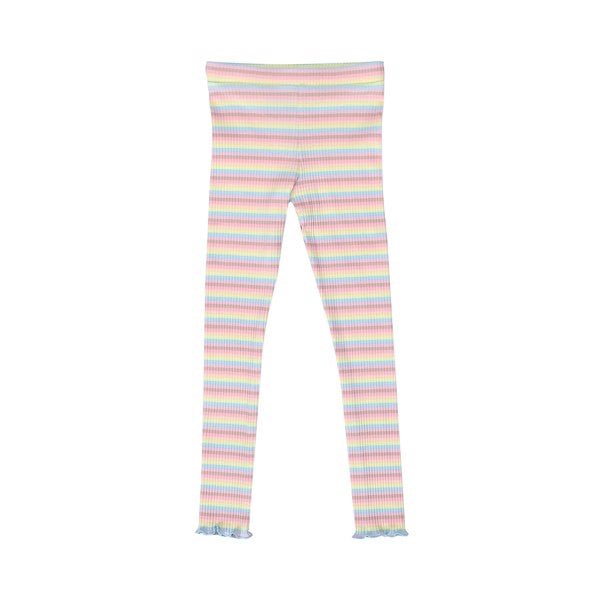 Se Natalia Ss Leggins Kids Dusty Multicolor Stripe 110/116 hos Diversita.dk