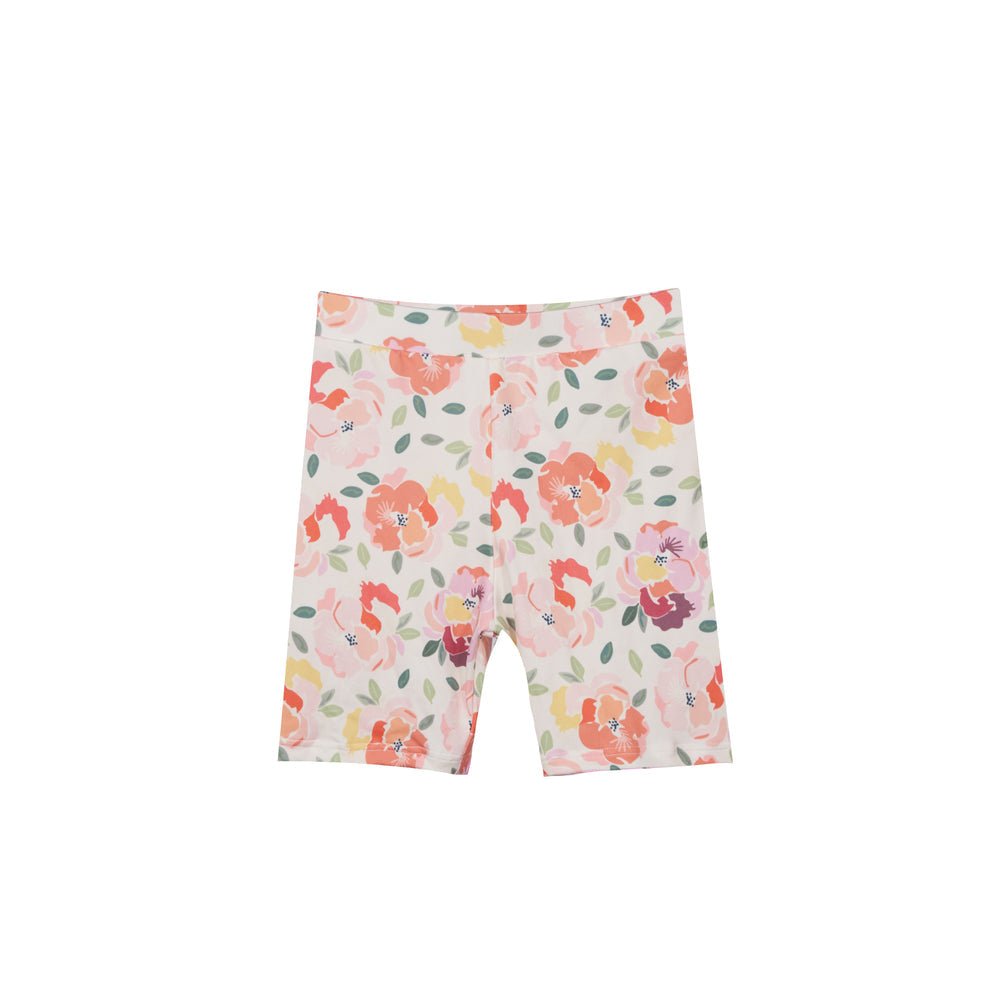 Se Alma Bicycle Shorts (Kids) Creamy Peach Flower 134/140 hos Diversita.dk