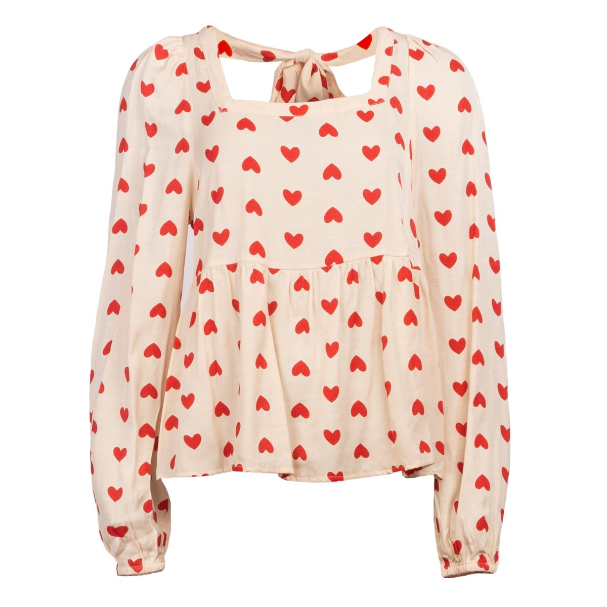 Se Cecilia Blouse Red Heart L hos Diversita.dk