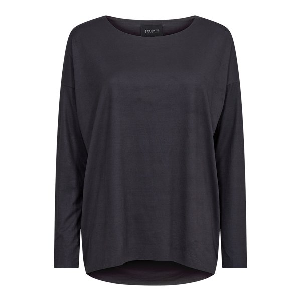 Alma Shirt Dark Grey S M Fra Liberte Essentiel På Tilbud!