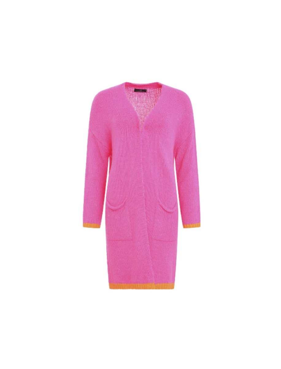 Billede af Strik Cardigan "Neon & Love&quot; - Pink / Orange Onesize