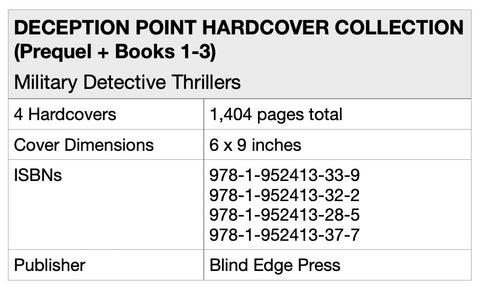 Deception Point Military Thriller Collection by Candace Irving HARDCOVER