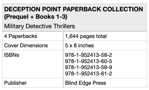 Deception Point Military Thriller Collection by Candace Irving Paperback