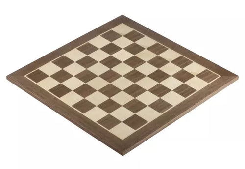 19" European Walnut and Maple Chess Board