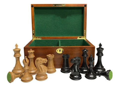 Antique Staunton Collectors Series Chess Men & Box