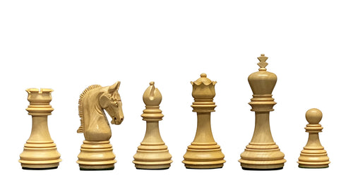 3.75" Imperial Black and Boxwood Chess Pieces