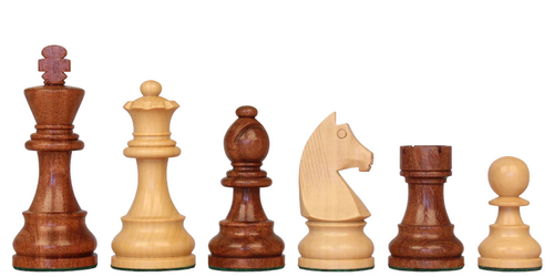 3" Staunton Classic Acacia Chess Pieces & Bag