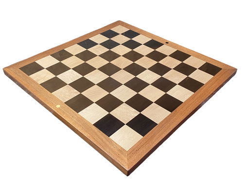 23” Hand Made Solid Acacia, Boxwood and Ebony Chess Board