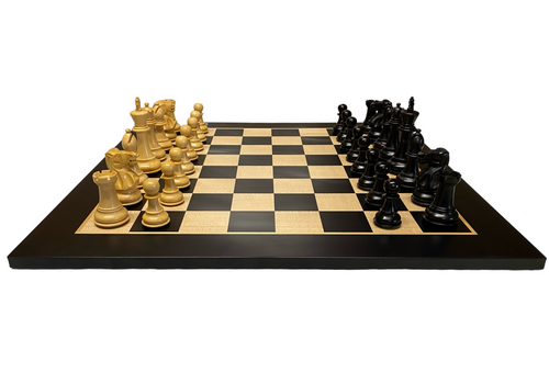1972 English Anegre Chess Set Combination