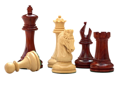 3.75" Tristan Imperial Padauk Chess Pieces