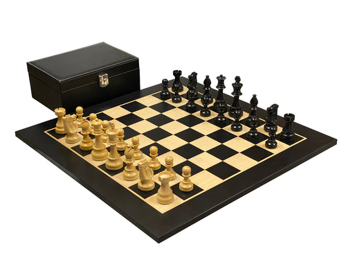 British Anegre Chess Set Combination