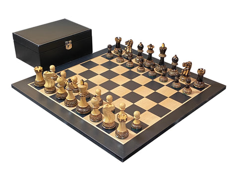 Artistic Parker Anegre Chess Set & PU Box