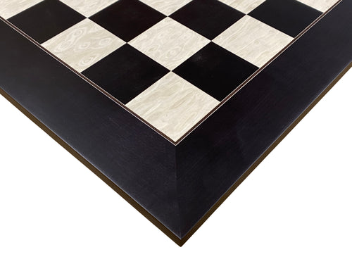 21" Anegre Birdseye Maple Deluxe Chessboard