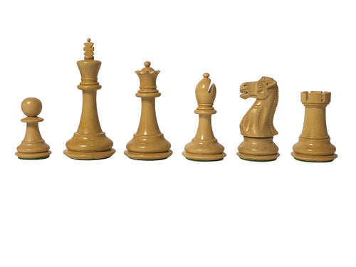 3.75" Old English Ebonised Chess Pieces