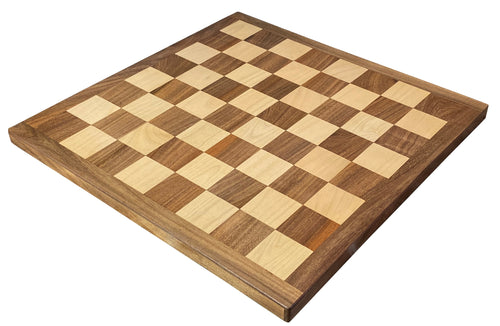 20" Handmade Acacia and Boxwood Chess Board