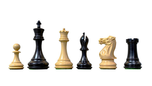 Collector Series Black and Boxwood Chess Pieces