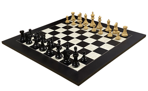 Queens Gambit Anegre Birdseye Deluxe Chess Set & Vinyl Box