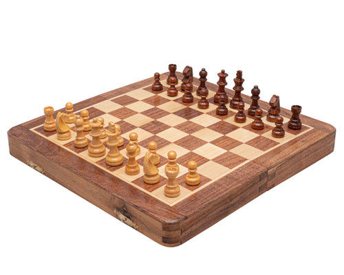 10 Inch Magnetic Hand Made Folding Chess Set