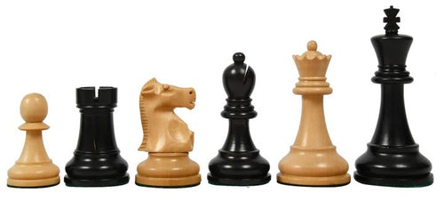 Fischer Black & Boxwood Chess Pieces