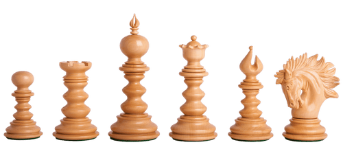 St Petersburg Savano Padauk & Boxwood Luxury Chess Pieces