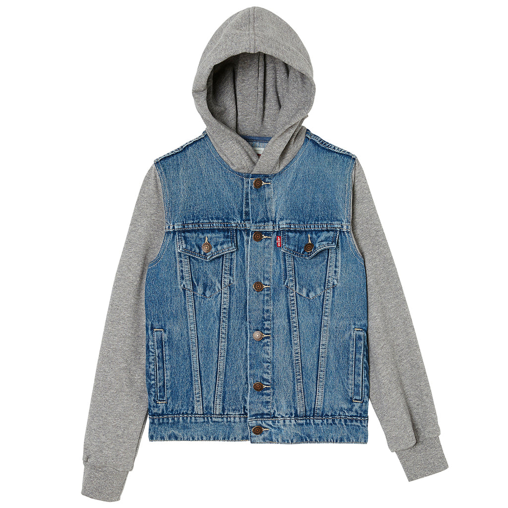 levis jean jacket hoodie