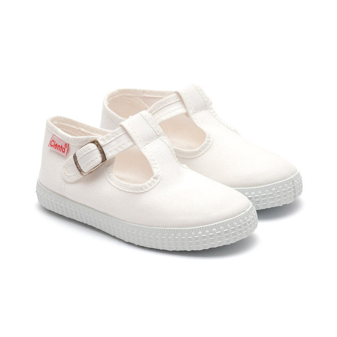 white t bar shoes