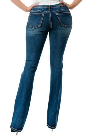 GRACE IN LA WOMEN'S BASIC MID RISE BOOTCUT - Yee Haw Ranch Outfitters