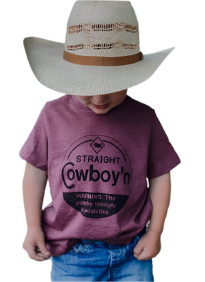 INFANT and TODDLER STRAIGHT COWBOY'N WESTERN GRAPHIC TEE - Yee Haw Ranch Outfitters